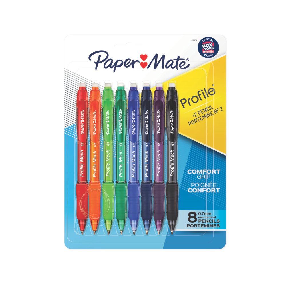 Paper Mate Profile Mech Mechanical Pencils, 0.7 mm, HB 2 Lead Papermate
